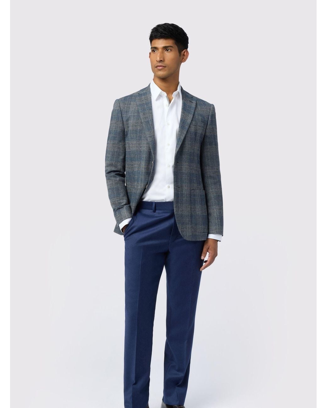 Ted Baker Blue Stone Check Jacket for men