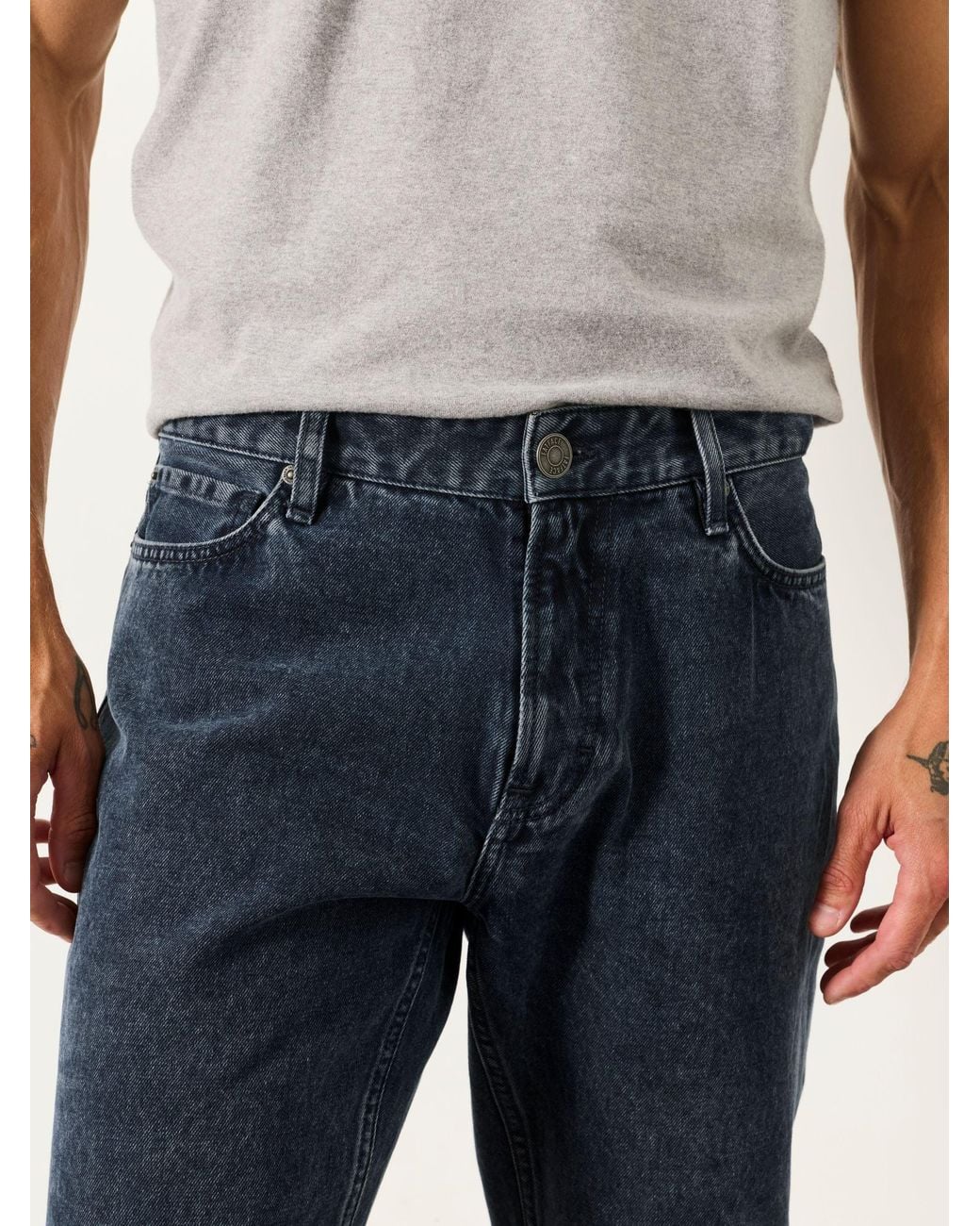 FatFace Blue Straight Fit Jeans for men
