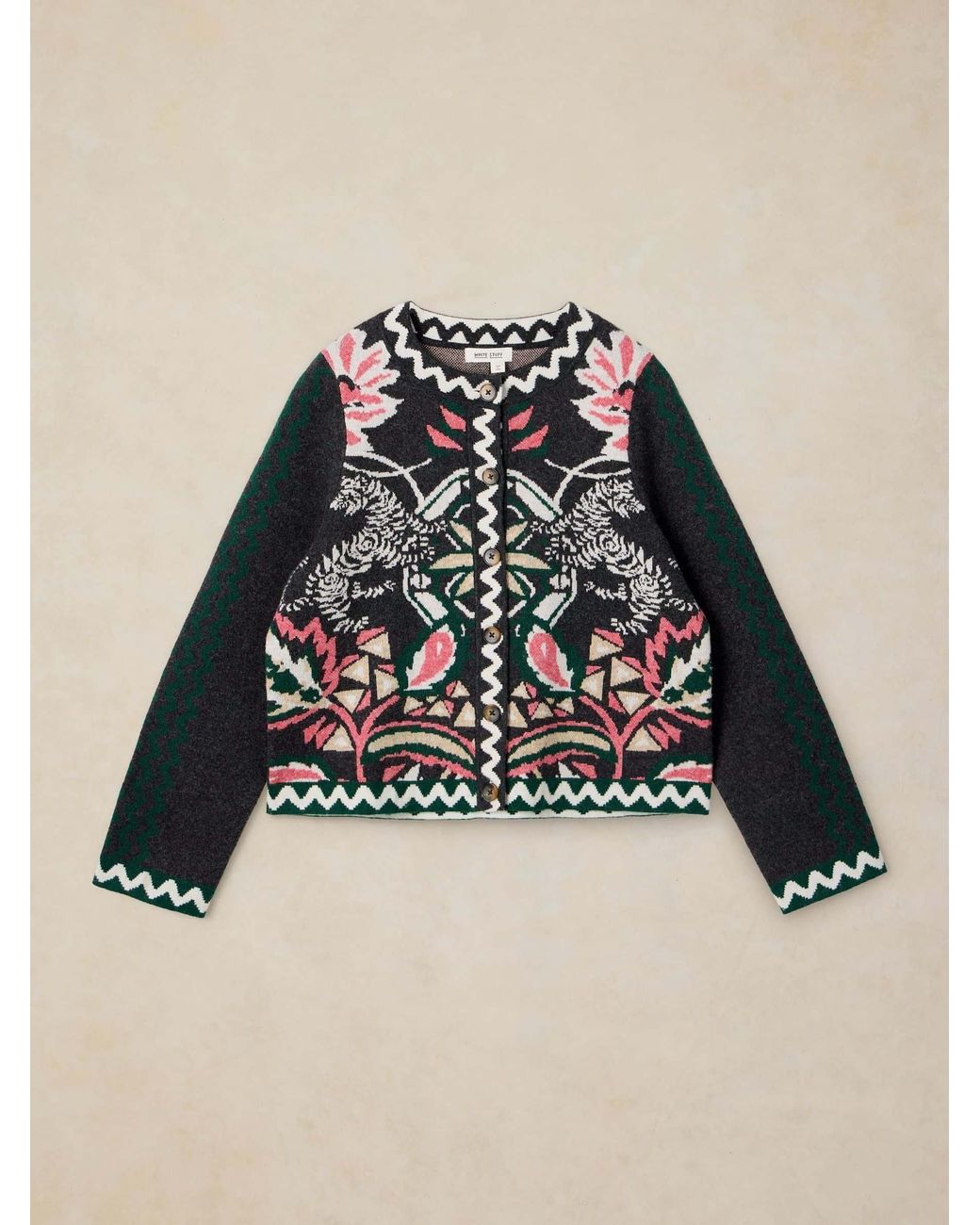 White Stuff Black Nomad Knit Jacket
