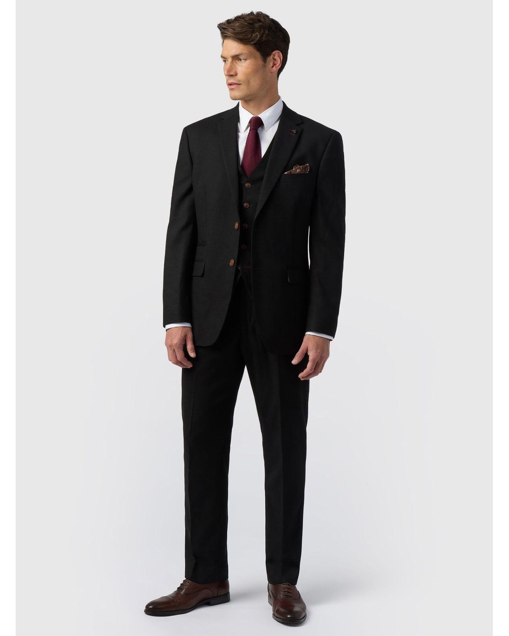 Antique Rogue Black Texture Regular Jacket for men
