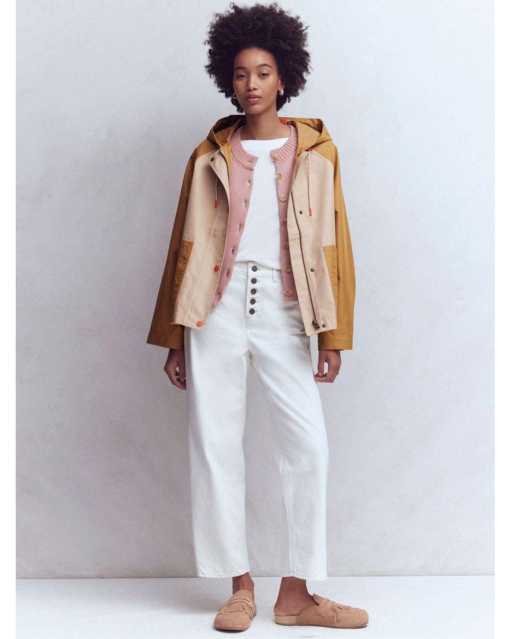 Boden Natural Lightweight Rain Jacket