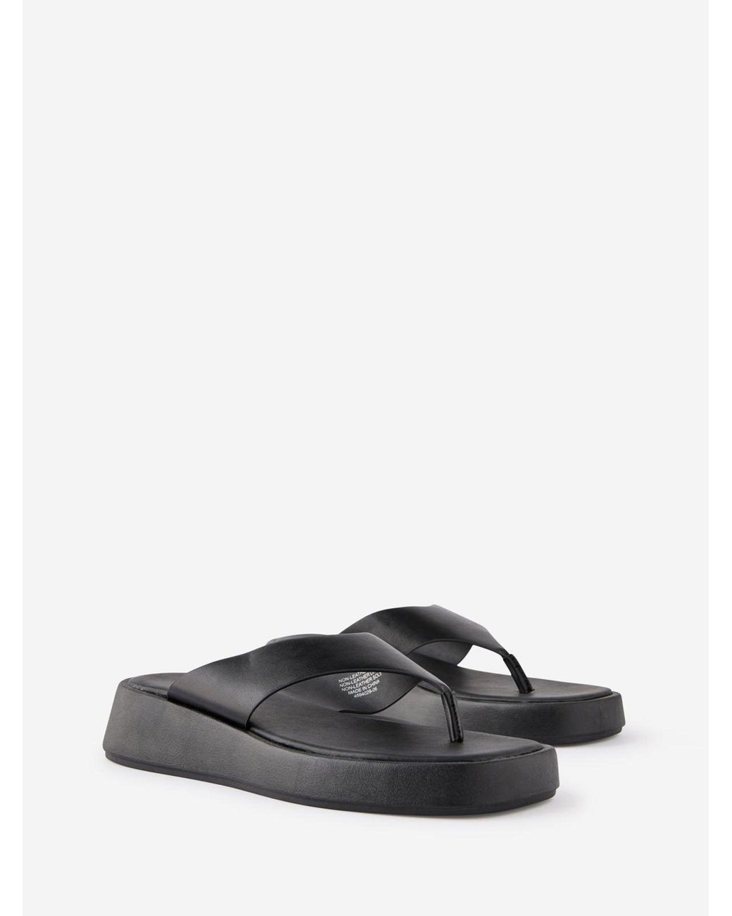 Cotton On Black Bowie Flatform Sandals