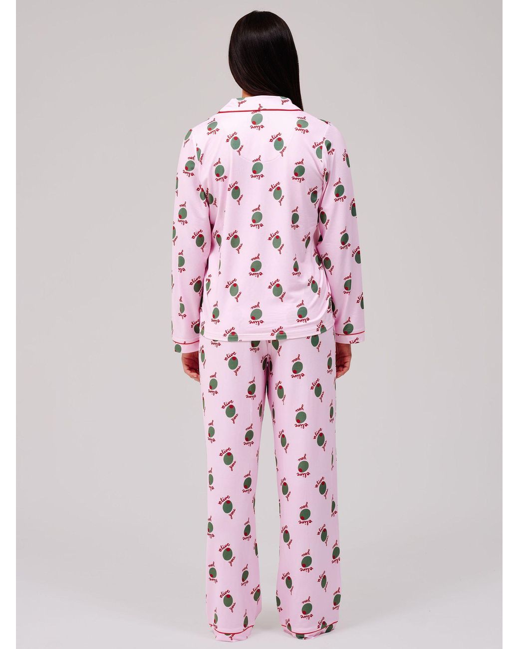 Loungeable Brown You Super Soft Long Sleeve Button Through Pyjamas Set