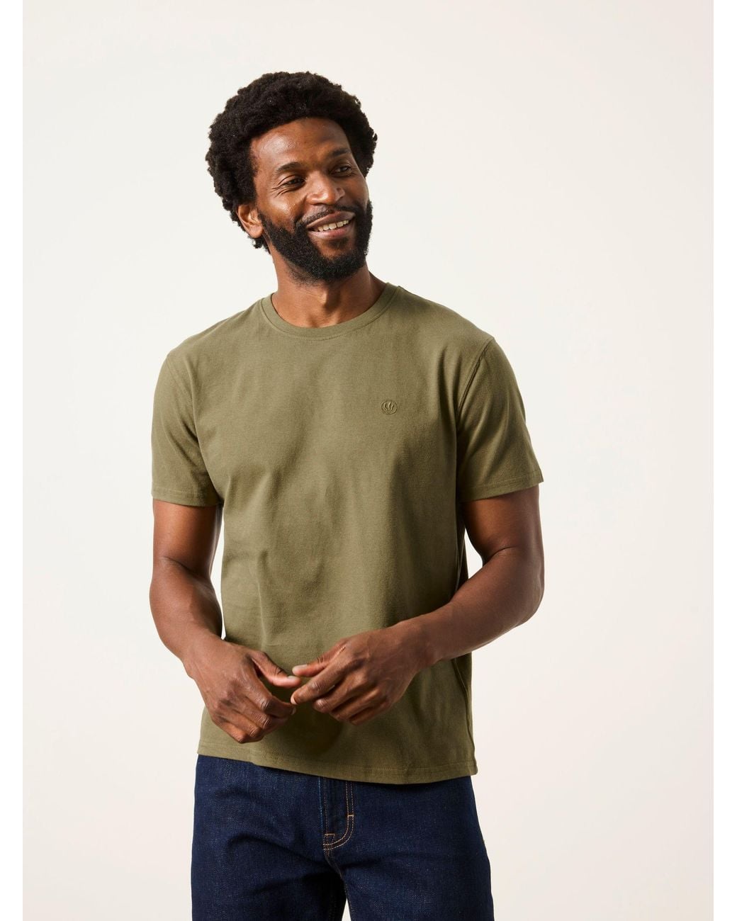 FatFace Gray Fatface 3 Pack Khaki Short Sleeve T-Shirt for men