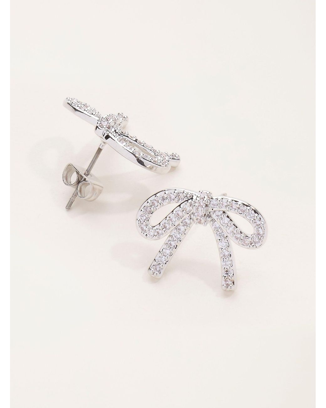 FatFace Black Bow Party Earrings