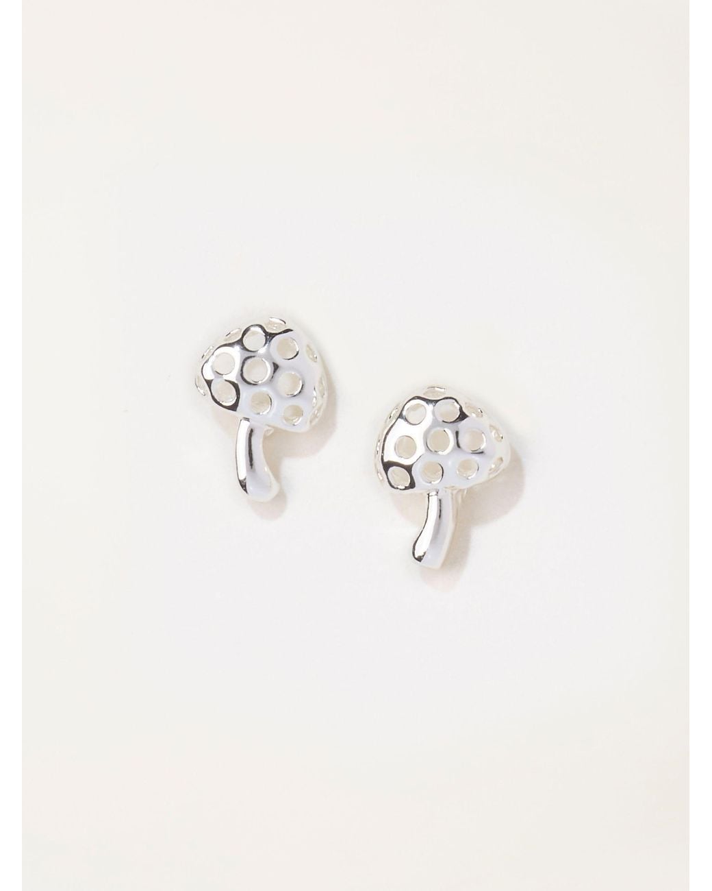 FatFace Black Toadstool Stud Earrings