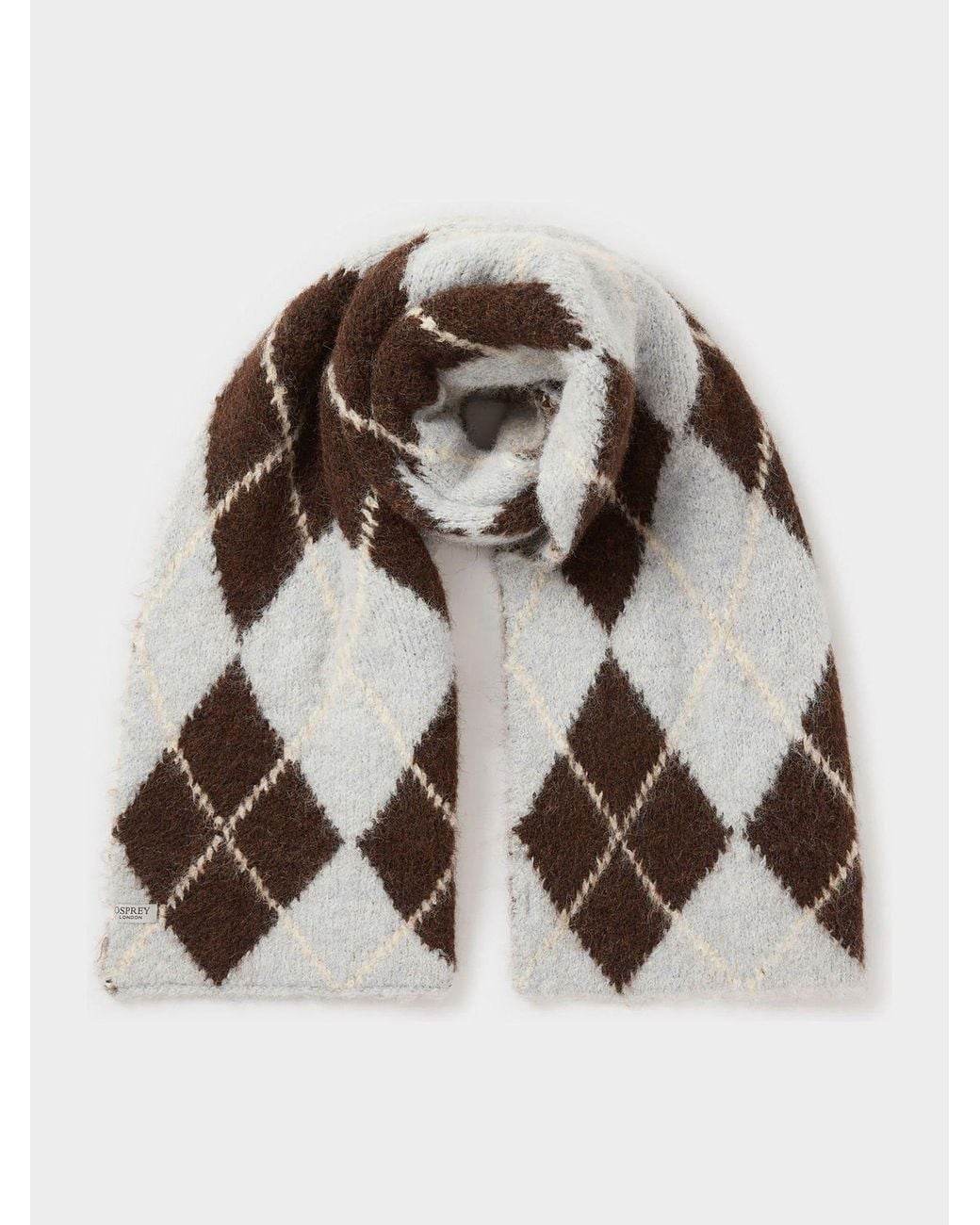 Scarf Packing Osprey Chocolate Multi The Argyle Scarf in Brown | Lyst