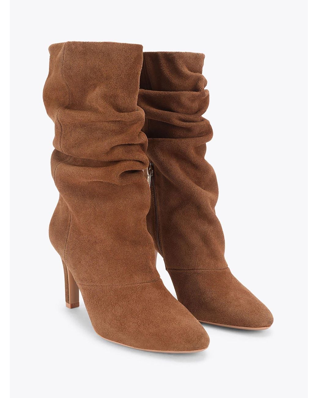 Carvela Kurt Geiger Mariella Suede Calf Boots in Brown | Lyst