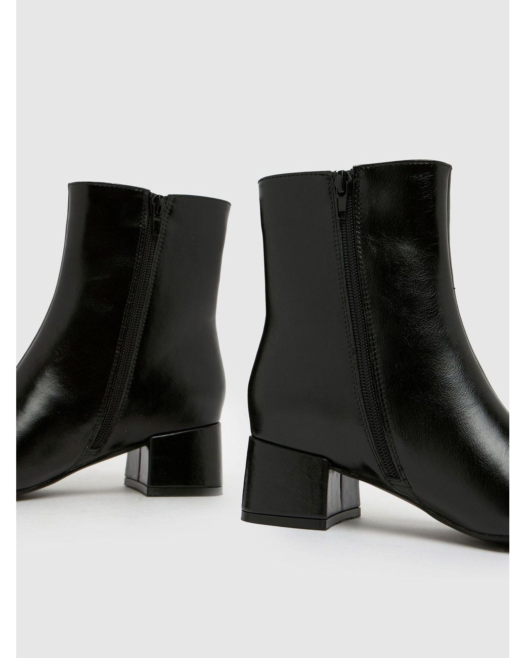 Schuh Black Bridgit Block Point Stiefel
