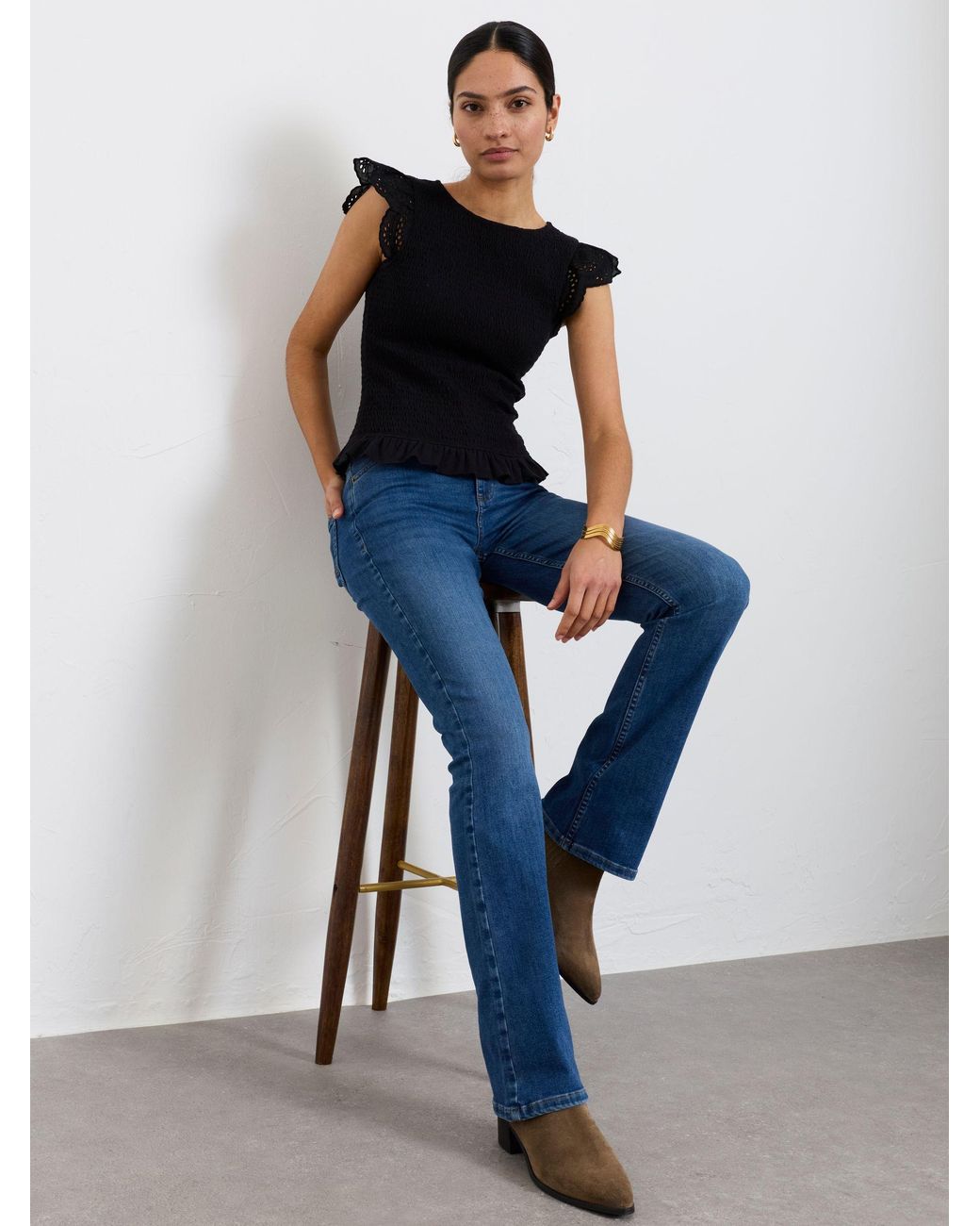 FatFace Blue Katrine Skinny Bootcut Jeans