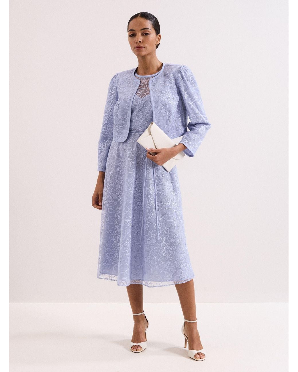 Phase Eight Blue Sakura Jacket