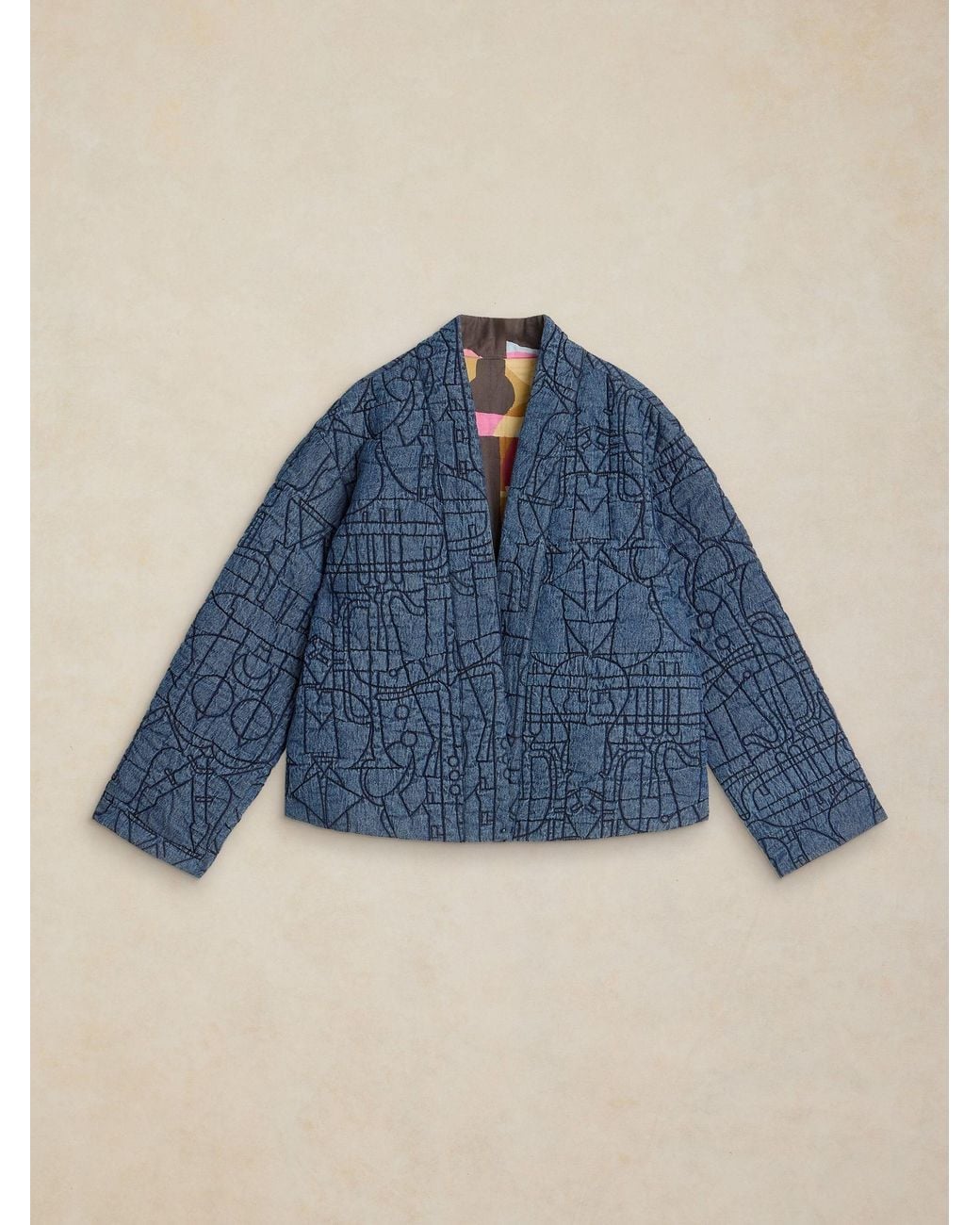 White Stuff Blue Elodie Reversible Jacket