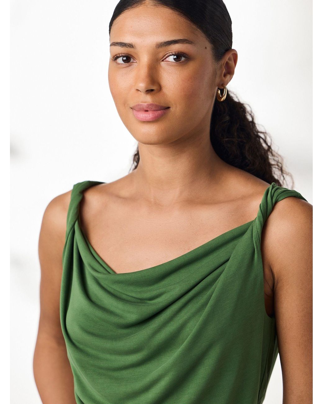 Next Green N. Premium Sleeveless Drape Top