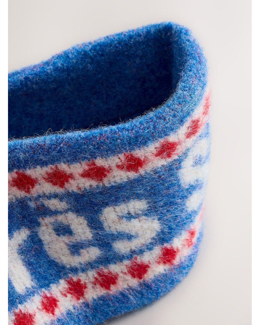 Next Blue Ski Print Knitted Headband