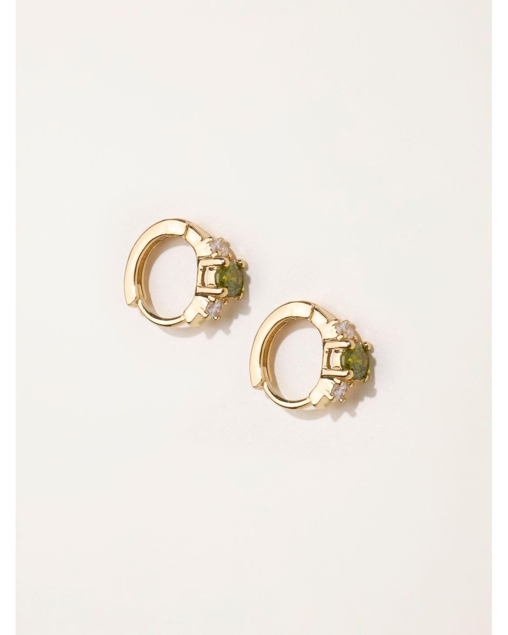 FatFace Natural Gem Huggie Earrings