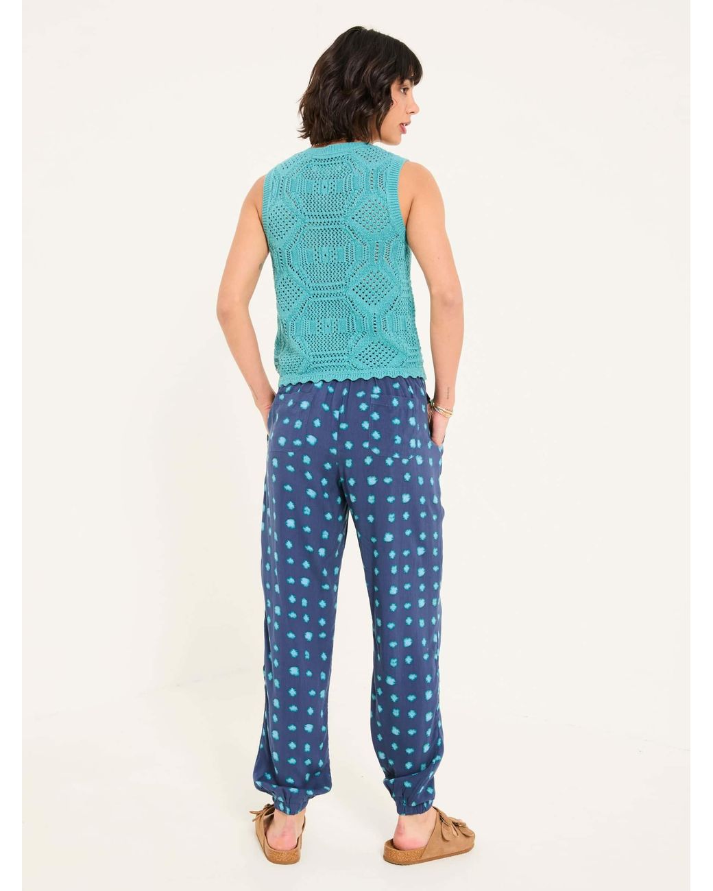 FatFace Blue Lyme Cuffed Joggers