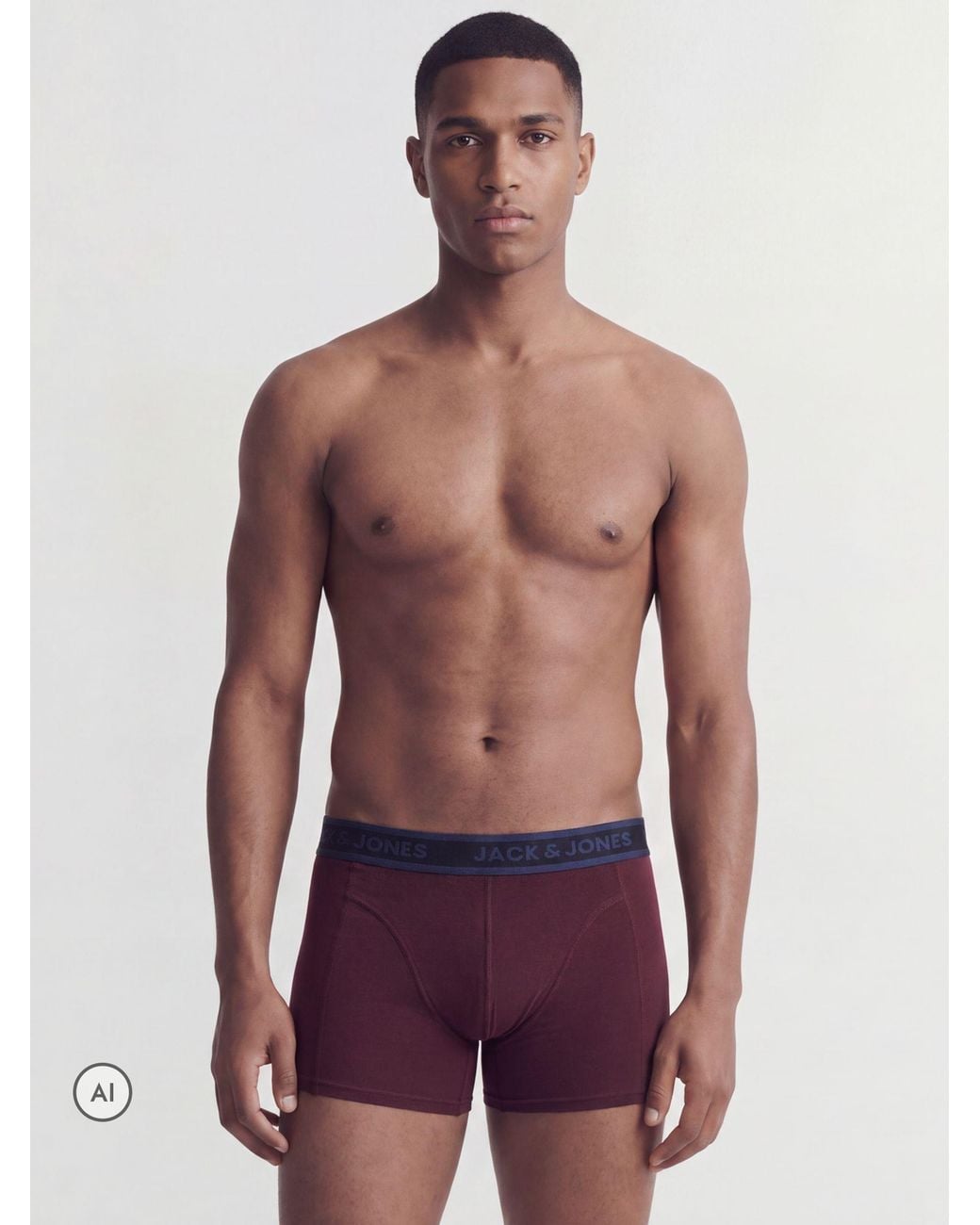 Jack & Jones Red Boxer Shorts 5 Pack for men
