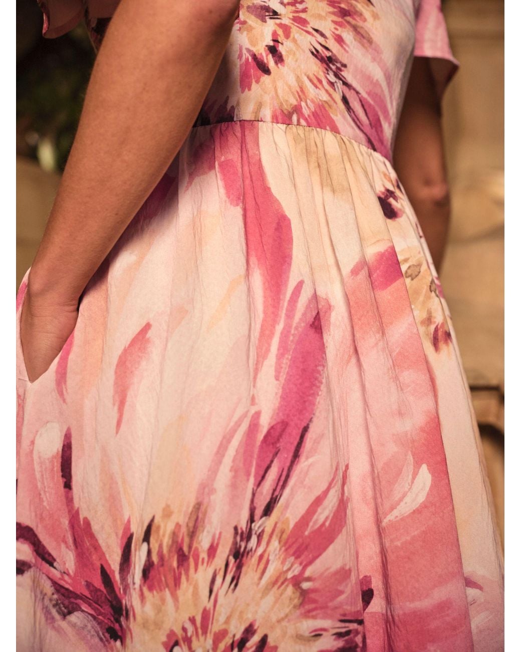 FatFace Brown Marlowe Midi Dress