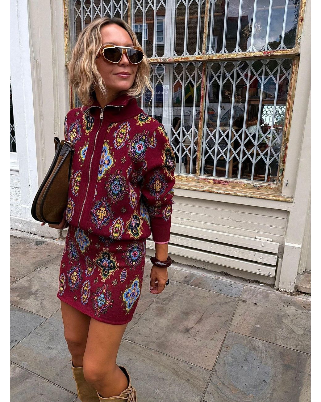 Never Fully Dressed Brown Tile Jake Skirt