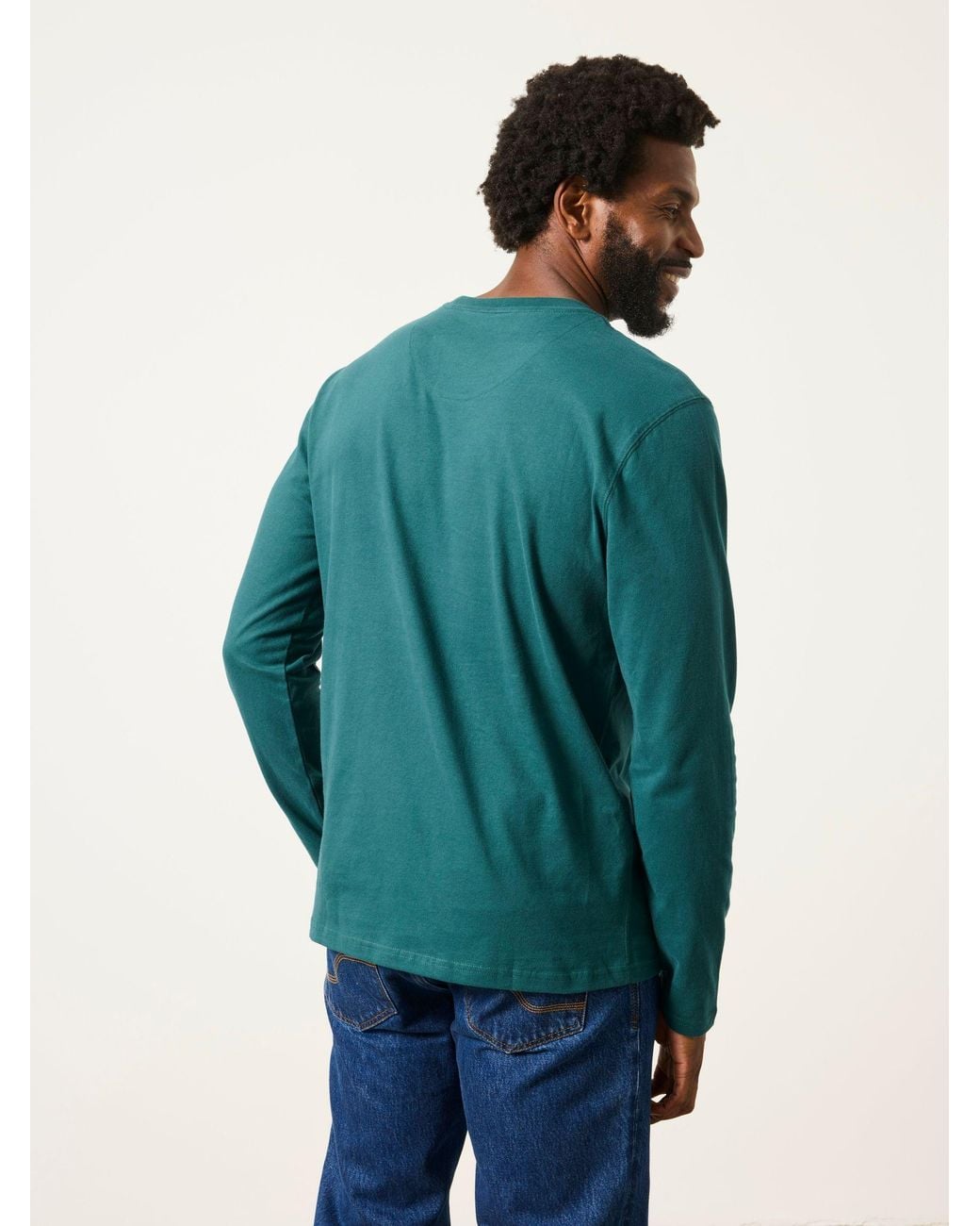 FatFace Green 3 Pack Long Sleeve T-Shirt for men