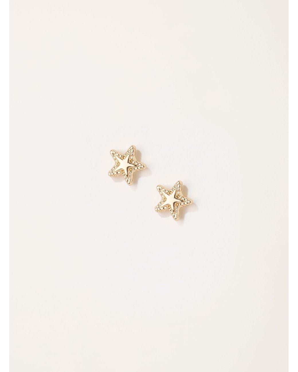 FatFace Black Star Stud Earrings