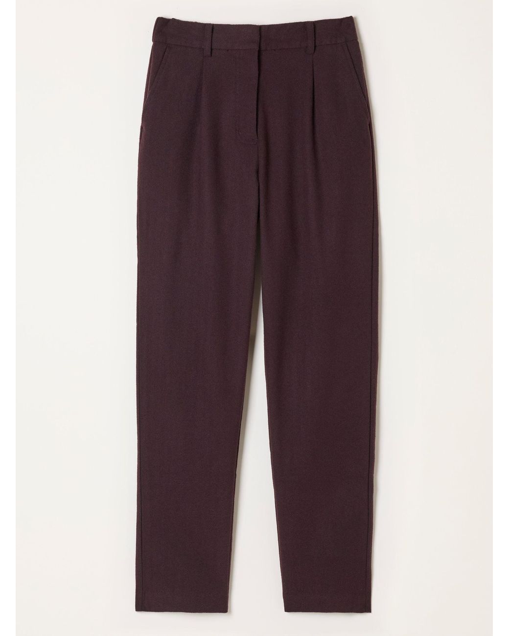 FatFace Purple Fatface Willow Plum Herringbone Trousers