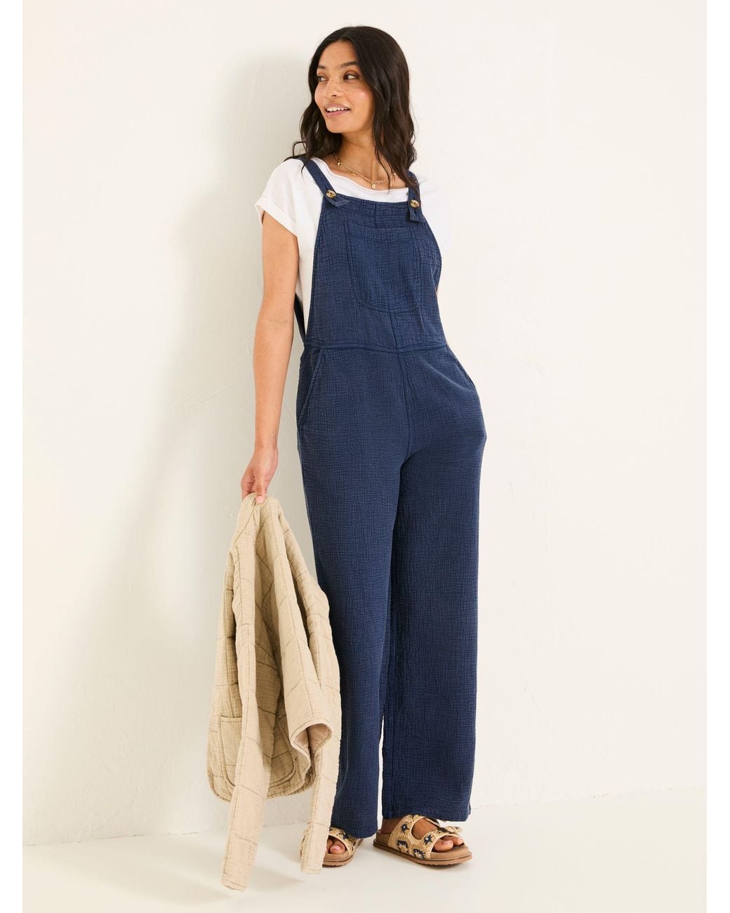 FatFace Blue Fatface Doubles Jumpsuit