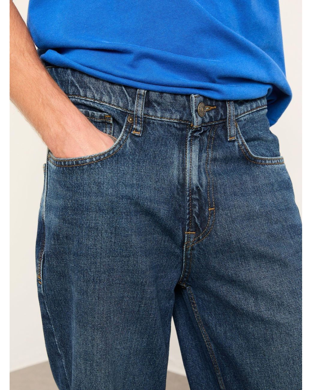 FatFace Blue Tapered Fit Jeans for men