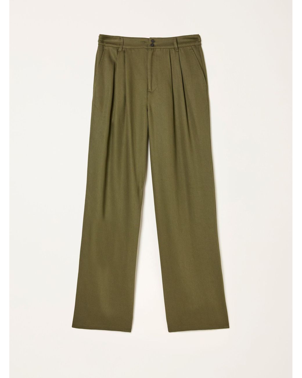 FatFace Green Ginger Wide Leg Trousers