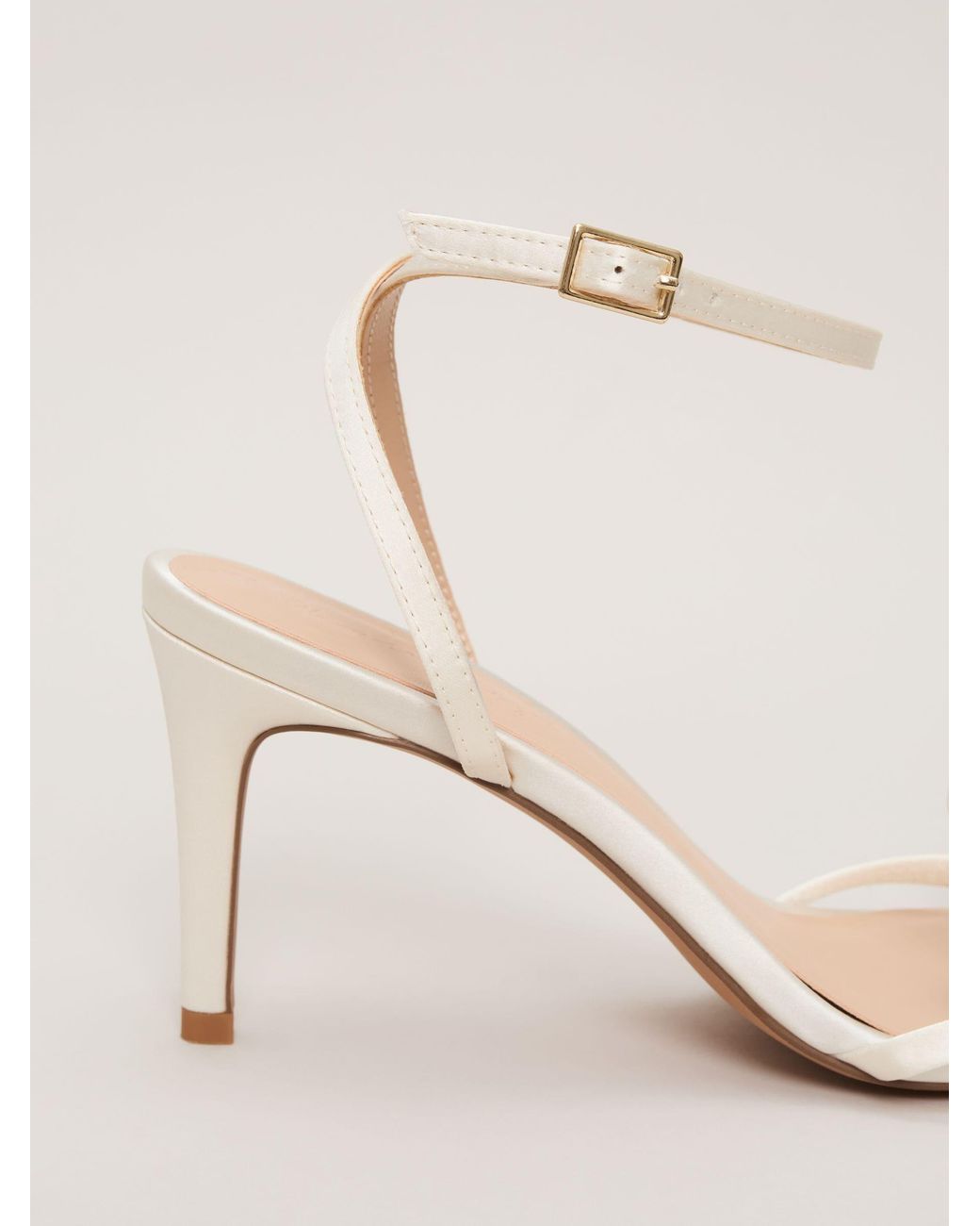 Phase Eight Natural Pearl Bow Sandals