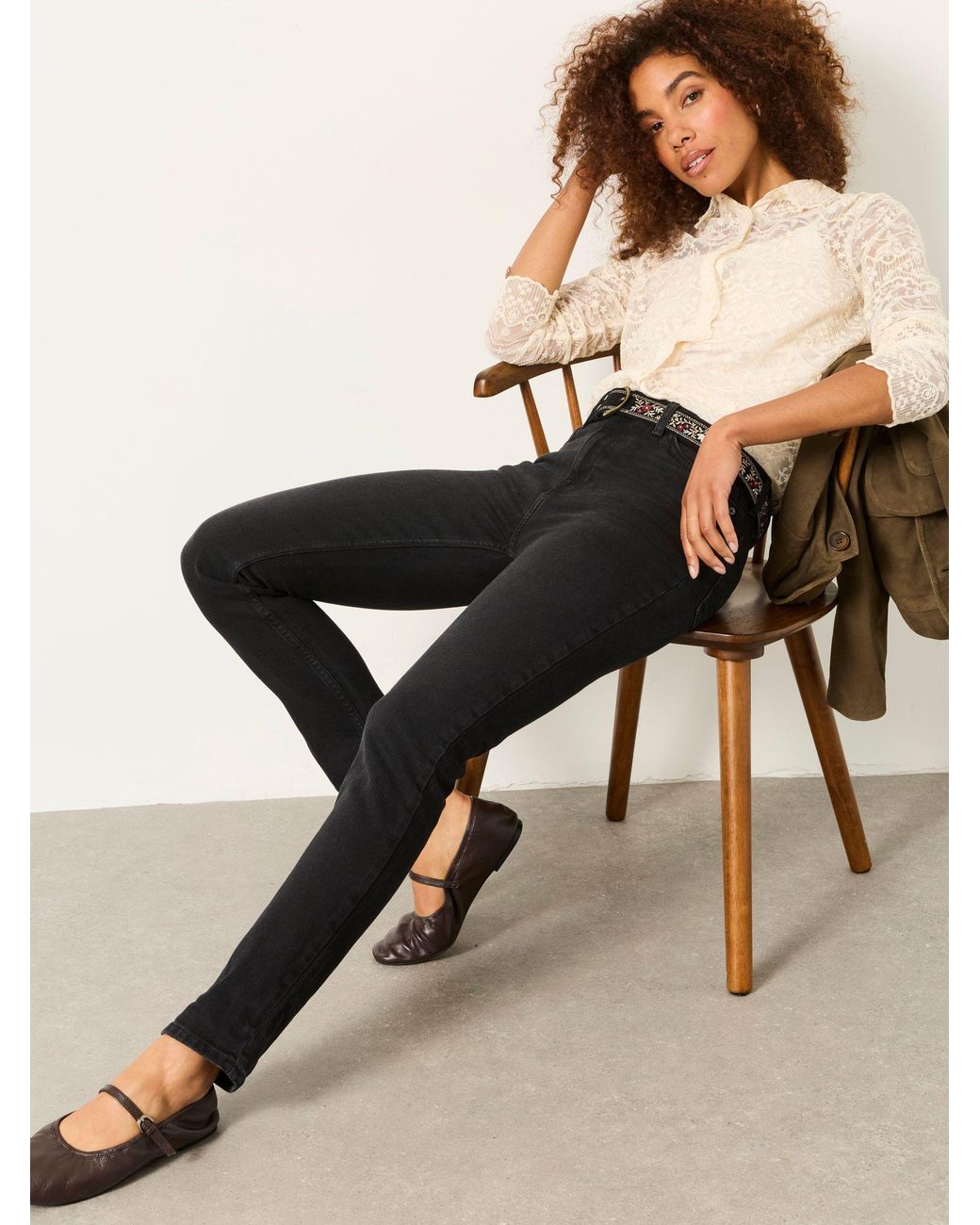FatFace Black Chesham Slim Jeans