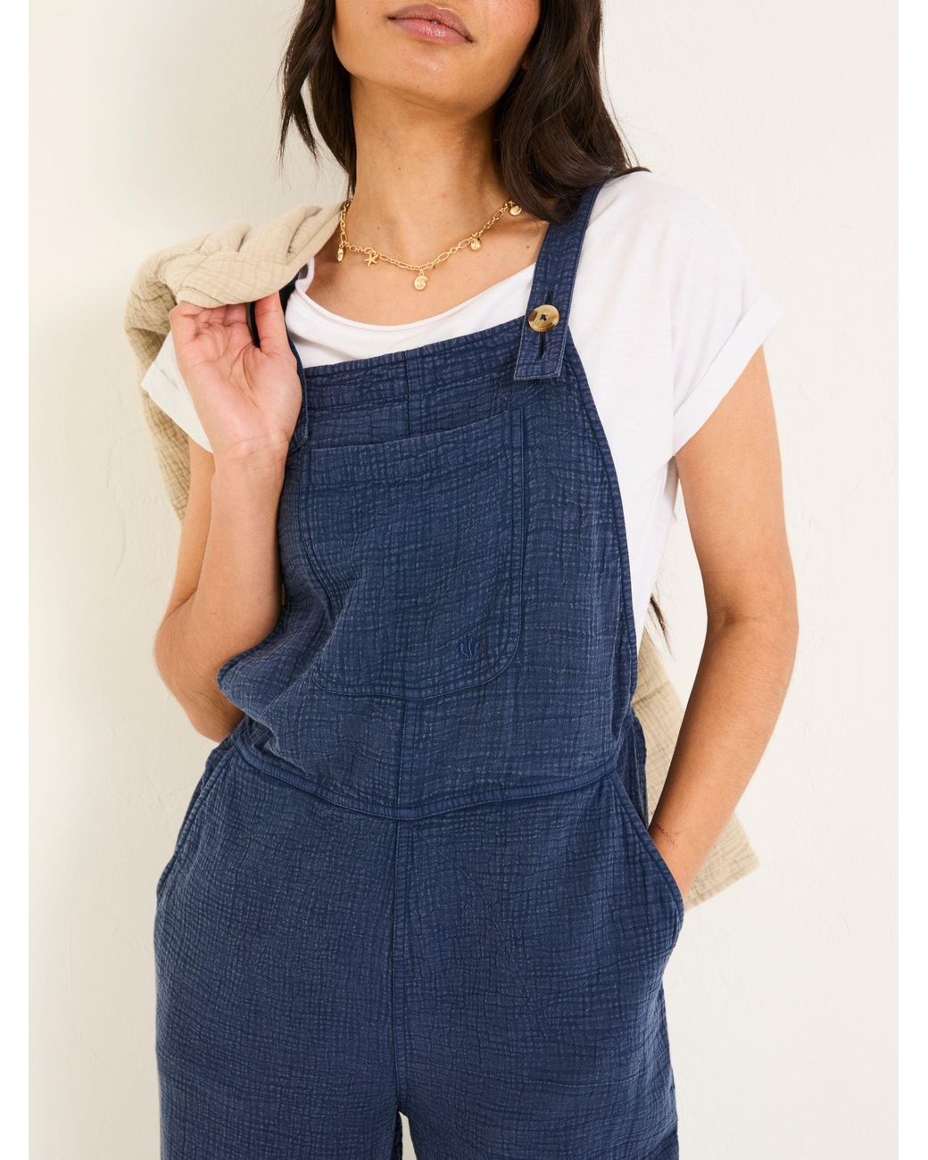 FatFace Blue Fatface Doubles Jumpsuit