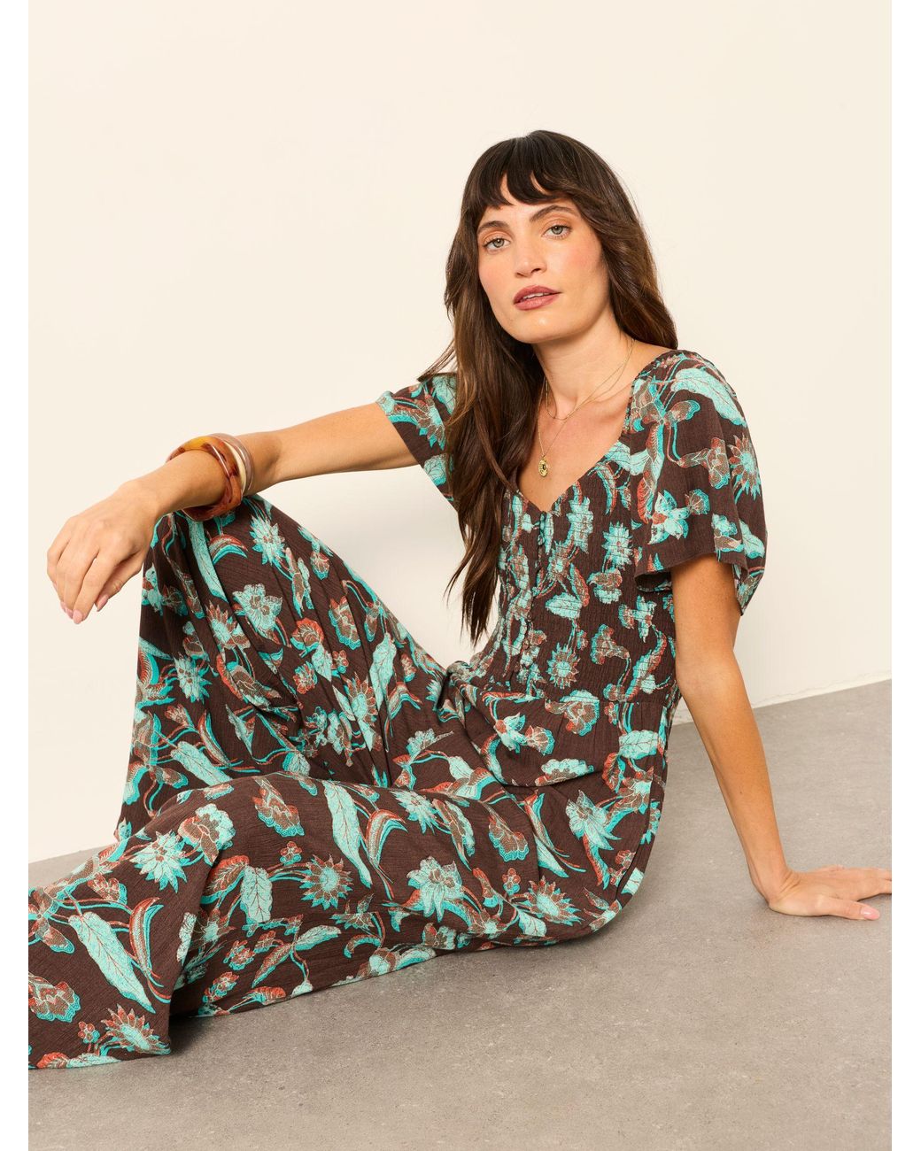 FatFace Natural Gabby Jumpsuit