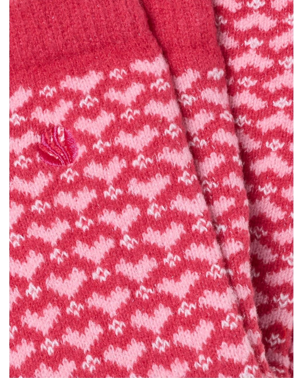 FatFace Pink Fatface Super Soft Heart Socks