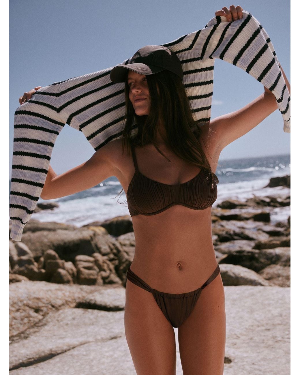 Self Brown Bikini Bottoms