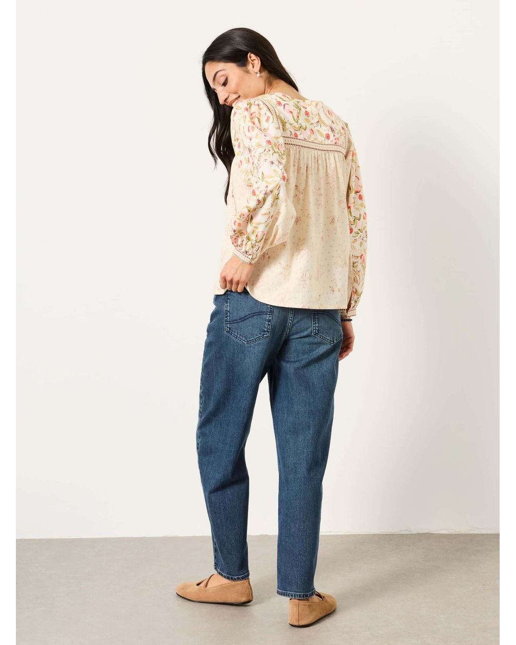 FatFace Natural Tandy Petite Blouse