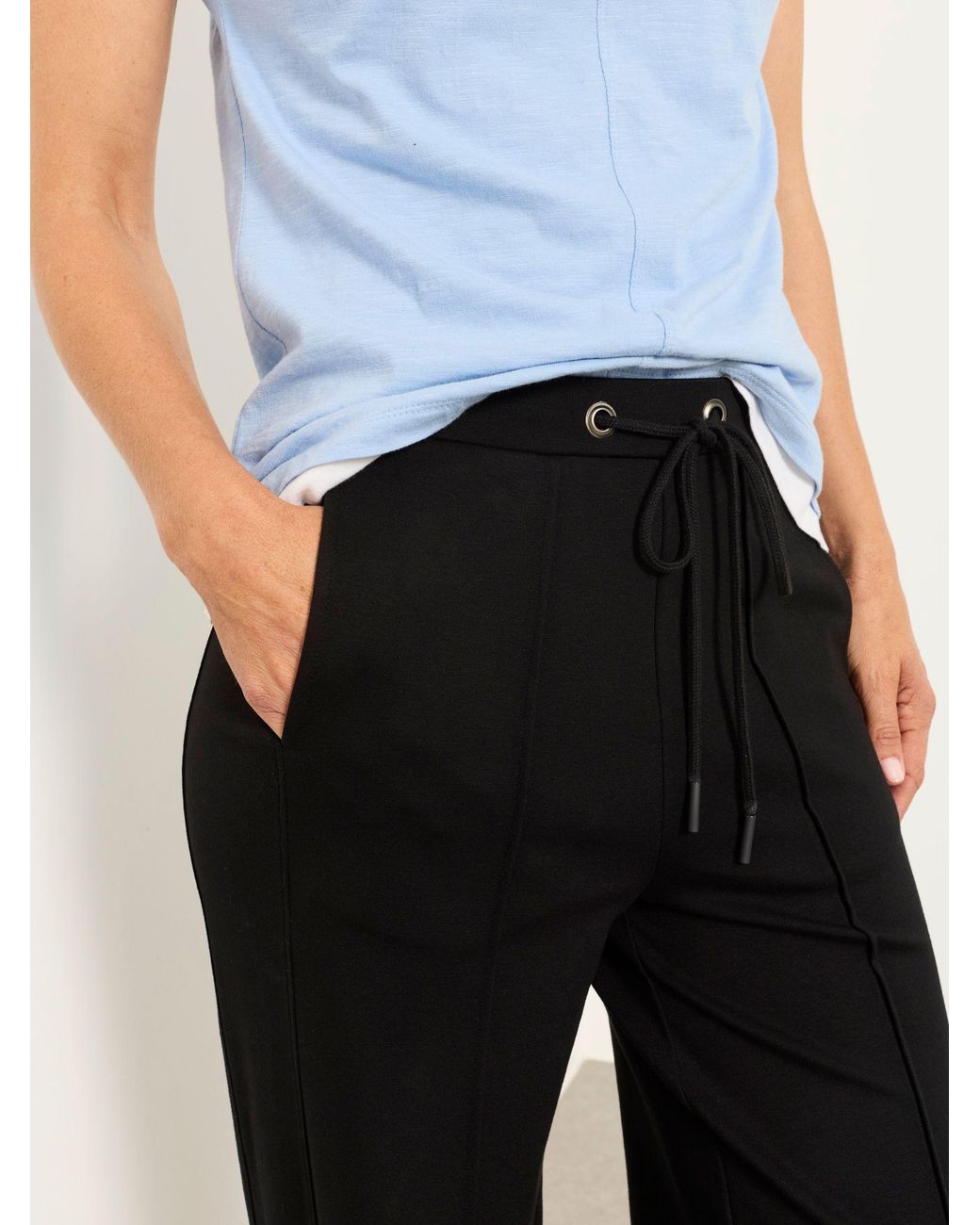 FatFace Black Ely Ponte Trousers