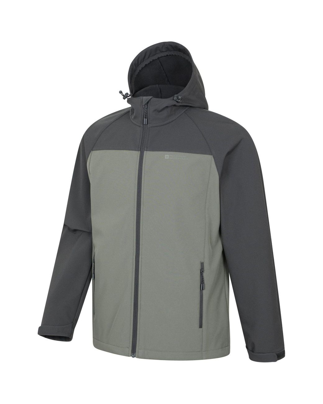 Mountain Warehouse Gray Exodus Showerproof Softshell Coat Jacket for men