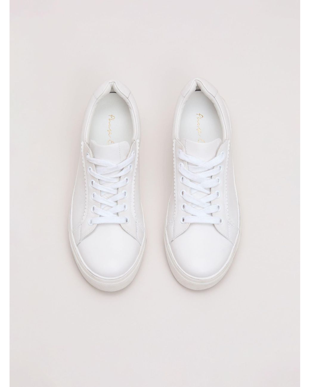 Phase Eight Natural Leather Trainers