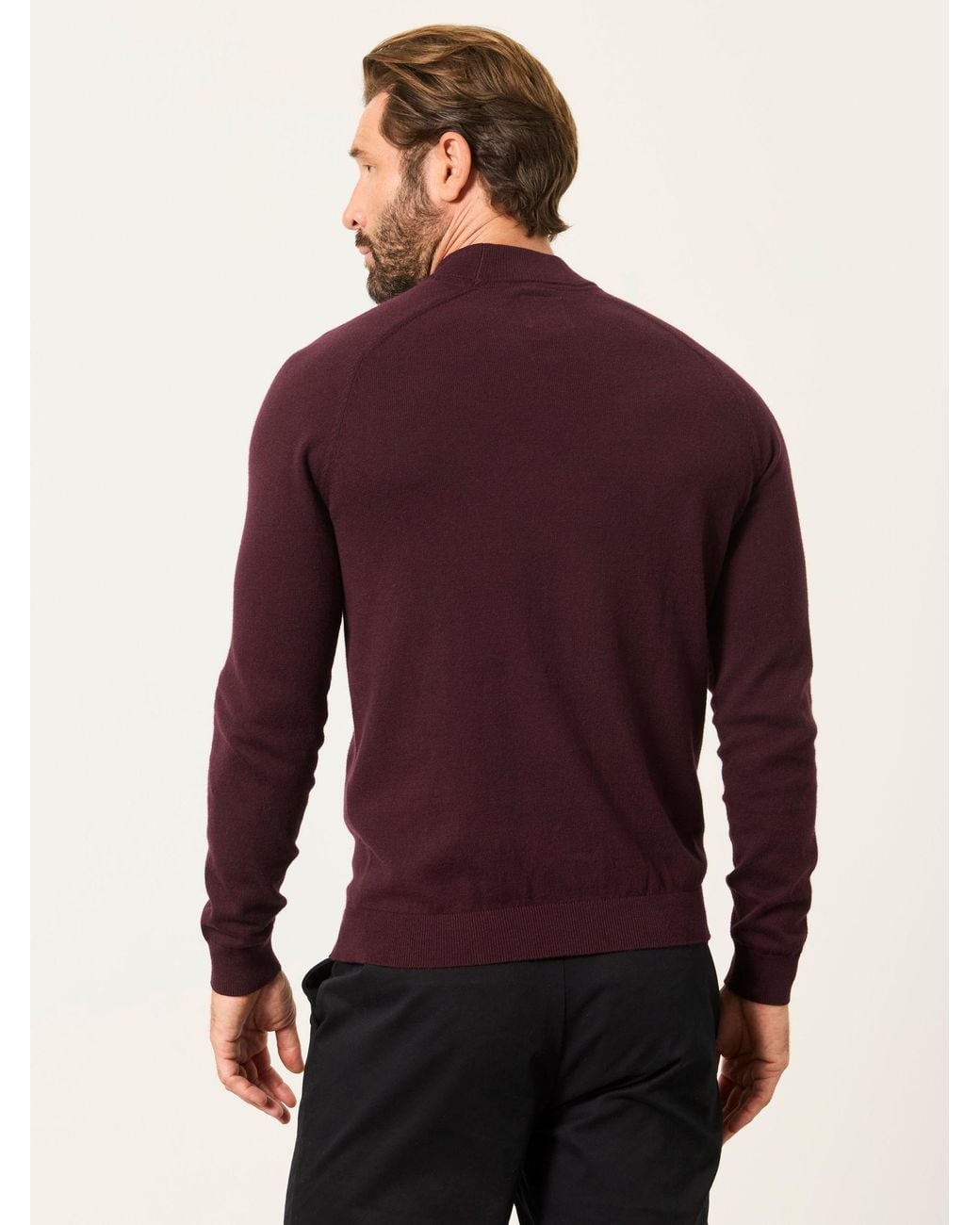 FatFace Red Rye Turtle Neck Jumper for men
