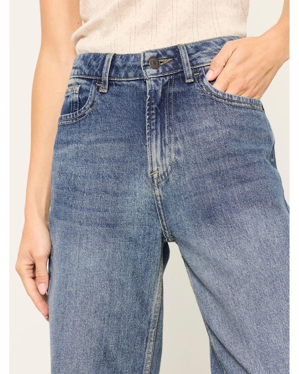 FatFace Blue Filby Relaxed Straight Jeans