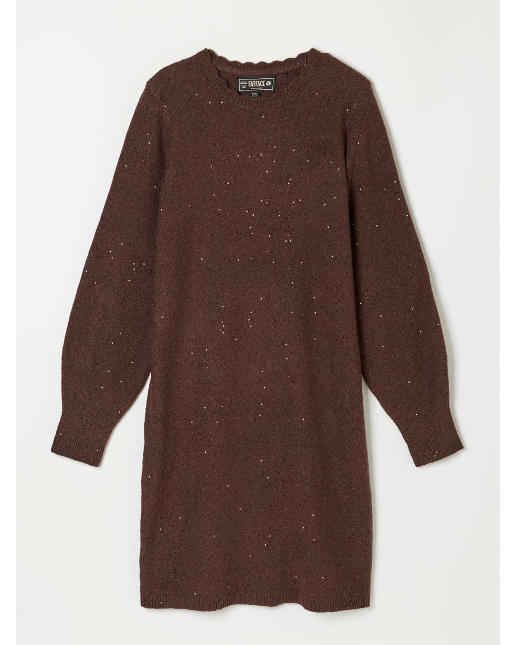 FatFace Brown Skylar Knitted Dress