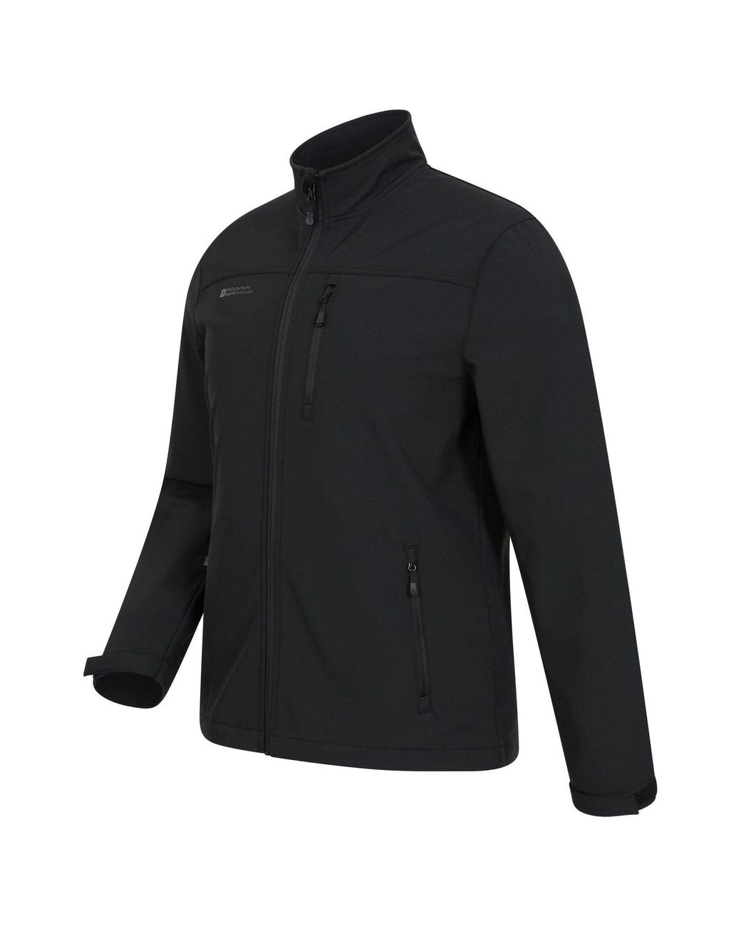 Mountain Warehouse Black Grasmere Showerproof Softshell Jacket for men