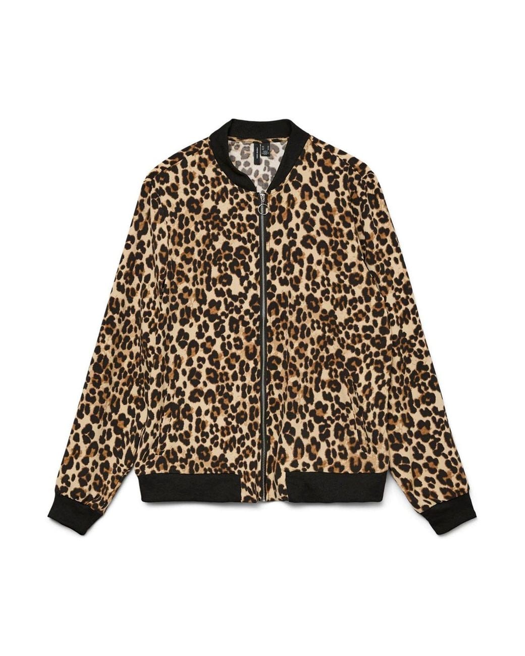 Vero Moda Brown Leopard Print Lightweight Bomber Jacket