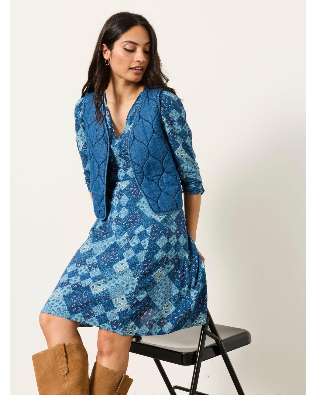 FatFace Blue Fatface Anya Fatface Anya 2In1 Dress
