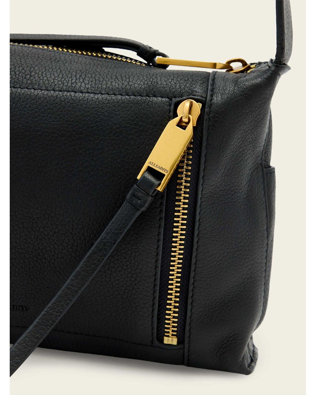 AllSaints White Allsaints Alba Zip Cross-Body Bag