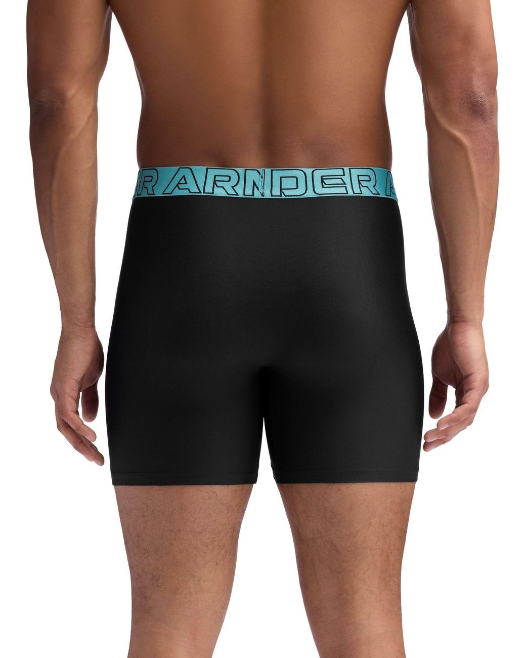 Under Armour Black Performance Tech Solid 6" Boxers 3 Pack for men