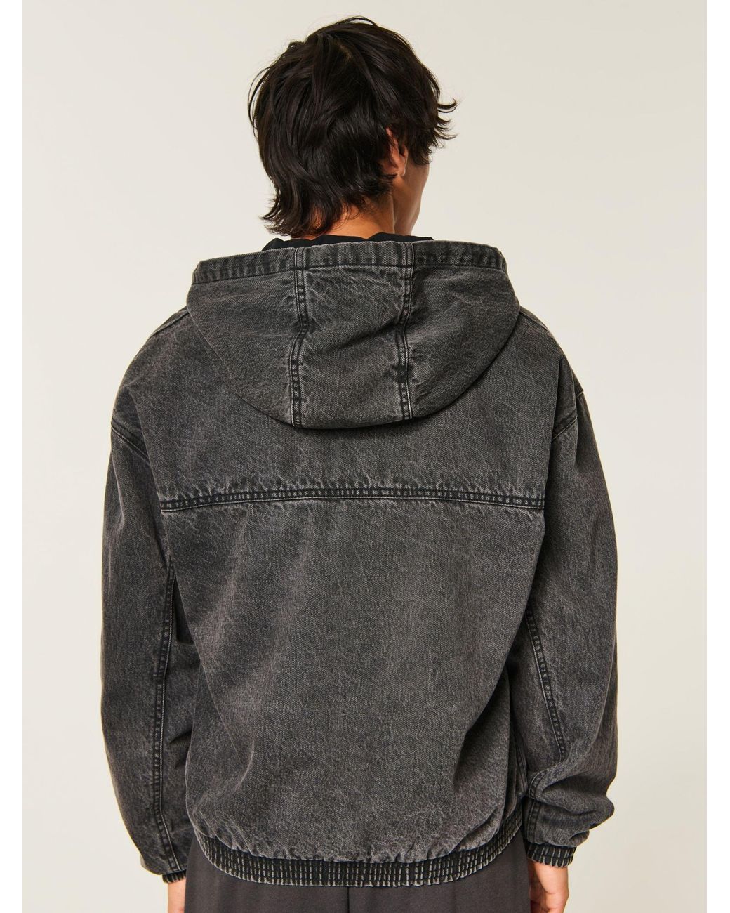Hollister Black Skater Jacket for men
