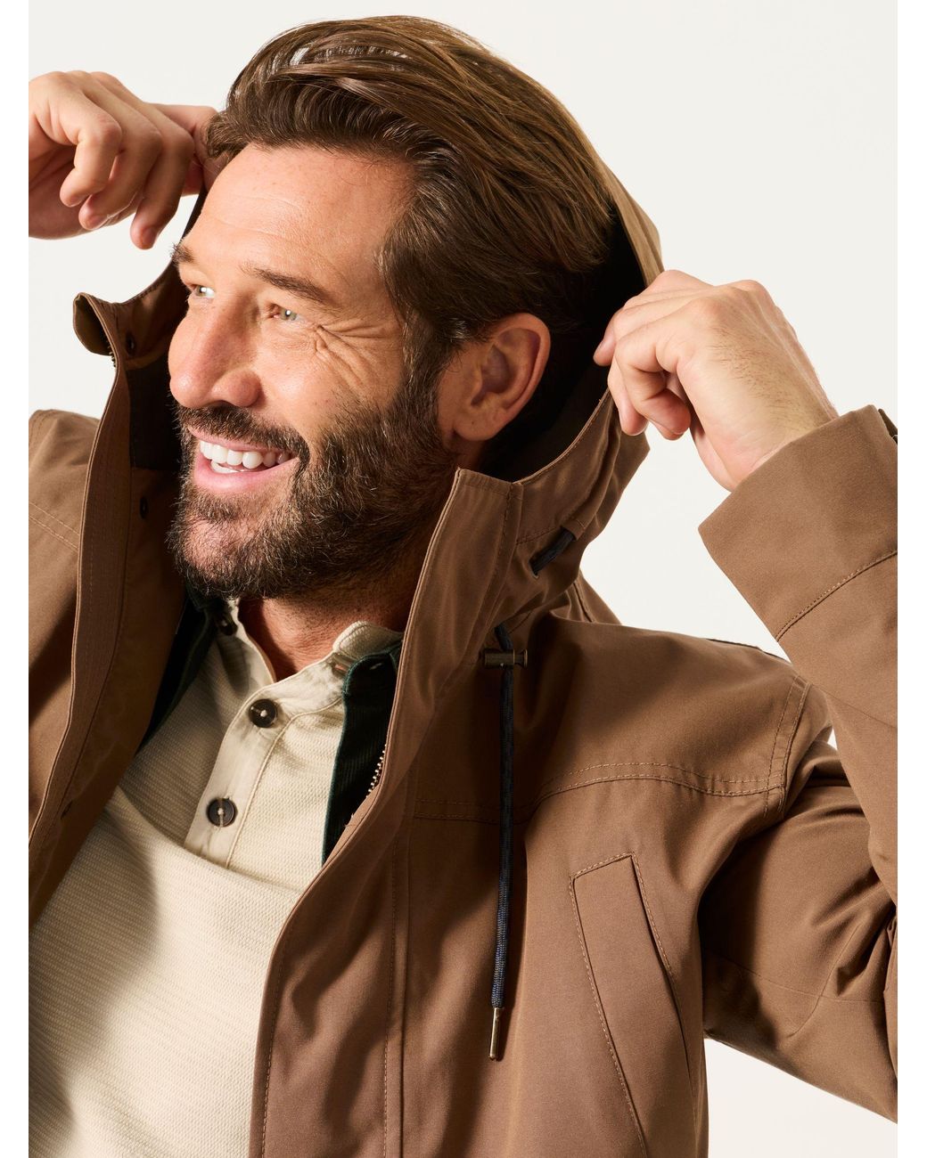 FatFace Green Waterproof Jacket for men