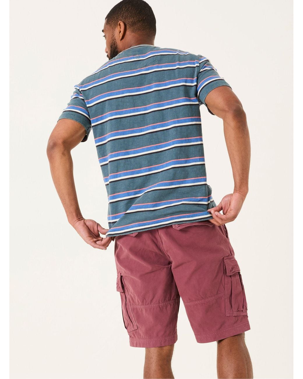 FatFace Blue Fatface Breakyard Cargo Shorts for men